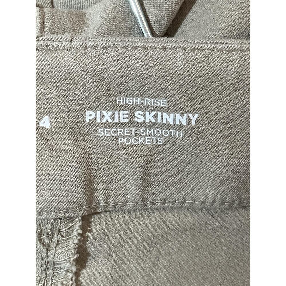 Old Navy Pants Womens 4 Brown High Rise Pixie Skinny Ankle Mocha Taffy Stretch - Picture 10 of 13